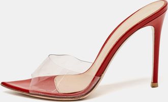 Gianvito Rossi Transparent Pvc Elle Slide Sandals