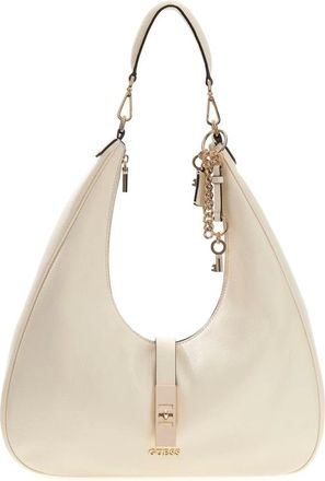 Guess Shoulder Bags, female, White, Size: ONE SIZE Brooke Hobo Bag