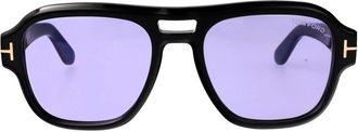 Tom Ford Mason-02 - Heren - Zonnebrillen - Zwart - 54 MM - Accessoires