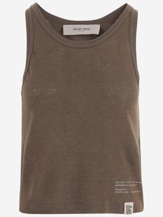 Golden Goose Gouden gans linnen tanktop
