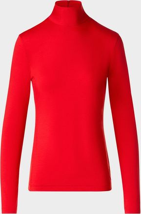 Akris Modal Jersey Mock-Neck Shirt
