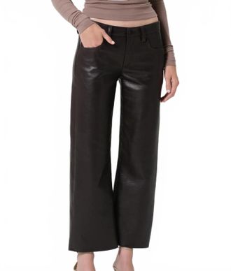 Citizens Of Humanity Faye Recycled Leather Pant In Chocolate