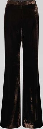 Mango Hose aus Viskose-Mix Modell PEPPER in Dunkelbraun, Größe 34