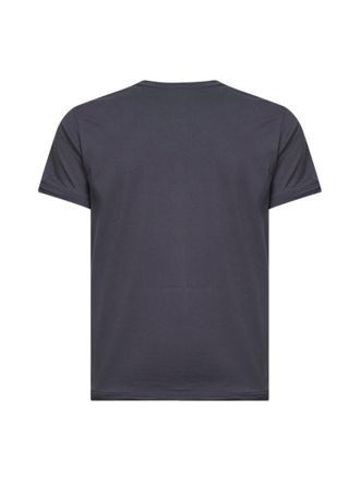 Prada Mens Shapeable Cotton T-Shirt Lead Grey T-Shirts And Polos