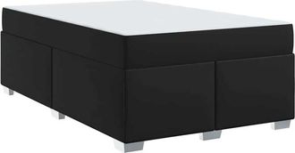 vidaXL Vidaxl - Estructura De Cama Negro 120 X 190 Cm Cuero Sint&eacute;tico