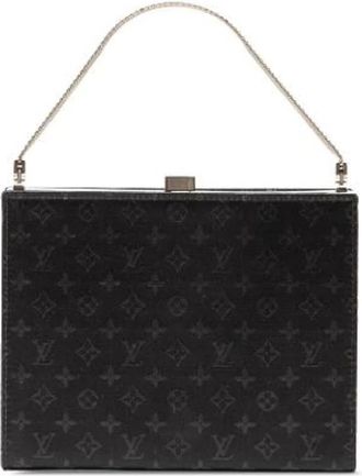 Louis Vuitton Pre-owned Ange PM - Dames - Vintage Handtas - Zwart - ONE Size - Satijn - Vintage