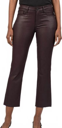 Kut from the Kloth Kelsey High Rise Ankle Flare Pants In Sangria