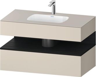 Duravit Qatego Lavabo Encastrado Con Base De Lavabo Consola, - Duravit