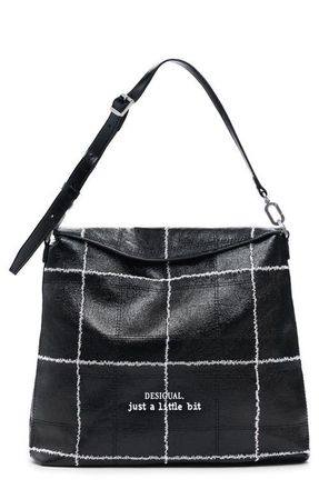 Desigual Medium Convertible Check Backpack in Black at Nordstrom