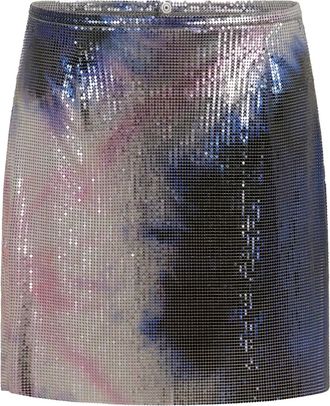 Paco Rabanne Minigonna in rete - Blu