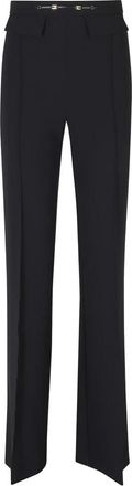 Elisabetta Franchi Straight Broeken - Dames - Straight fit broeken - Zwart - S - Broeken