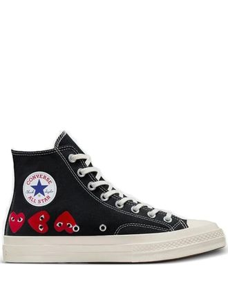 Comme Des Gar&ccedil;ons x Converse Chuck 70 heart-motif high-top sneakers - Nero