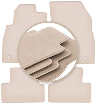 OEM Alfombrillas Beige Premium Para: Opel Astra J Hatchback, Sed&aacute;n, Familiar, Deportivo De Turismo 2009-2015