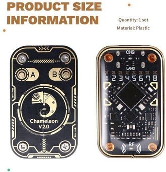 OEM Lector Rfid Chameleon Ultra V2.0: Emulador Y Duplicador Nfc/125 Khz Con Llavero Cuid Y Decodificaci&oacute;n Integrada