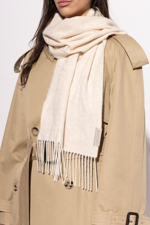 Burberry Cashmere Scarf, Unisex, Cream