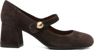 Roberto Festa Milano Pumps met blokhak - Bruin