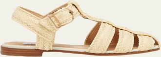 Gabriela Hearst Lynn Raffia Sandals