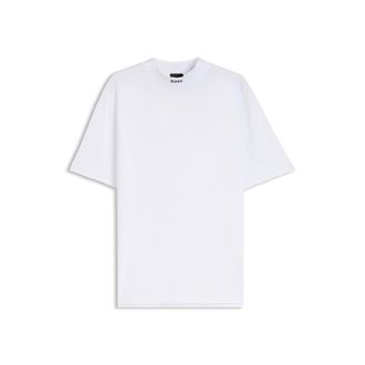 BOSS Relaxed-fit mock-neck T-shirt in stretch cotton
