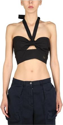 Polo Ralph Lauren Back-zip Sleeveless Top - Dames - Tops zonder mouwen - Zwart - S/M - Tops