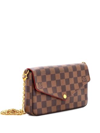 Louis Vuitton Felicie Pochette Damier crossbody bag - women - Fabric - One Size - Brown