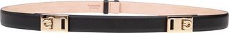 Ferragamo Hug belt extensible in black leather
