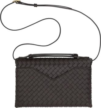 Bottega Veneta Womens Shoulder Bag Knot Lock Fondant-M Fondant-M-Brass Lambskin Leather Fondant-m/brass