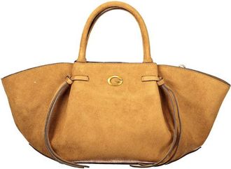 Guess Brown Polyester Womens Bag with Adjustable Shoulder Womens Strap