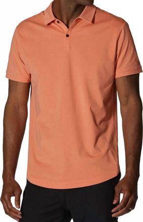 Cuts Golf Polo Shirt In Orange