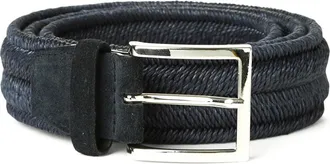 Orciani Stretch Braided Fabric Casual Belt