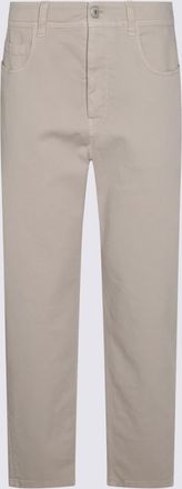 Brunello Cucinelli Beige Cotton Pants