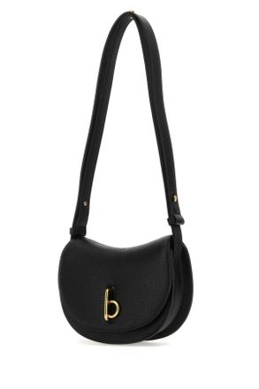 Burberry Womens Black Leather Mini Rocking Horse Shoulder Bag Borse A Tracolla