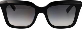 Alexander McQueen Stijlvolle zonnebril Am 0473S - Dames - Zonnebrillen - Zwart - 53 MM - Accessoires