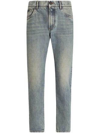 Dolce & Gabbana Straight Jeans With A Faded Effect