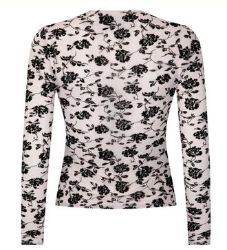 Harris Tapper Darvos Top in Powder Pink and Black Size S