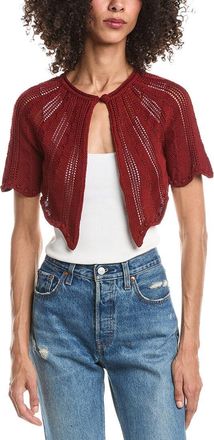 Forte_Forte Forte_Forte Short Sleeve Knit Capelet Top