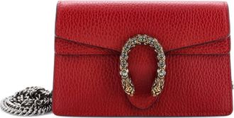 Gucci Dionysus Bag Leather Super Mini clutch bag - Rood