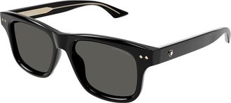 Montblanc MB0319S 005 Mens Sunglasses Black Size 55