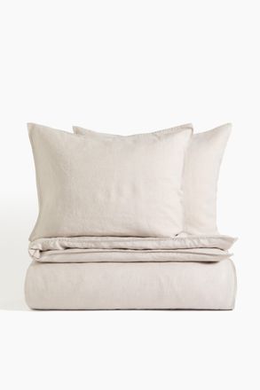 H&M Leinenbettw&auml;sche f&uuml;r Doppel-/Kingsize-Betten - Beige