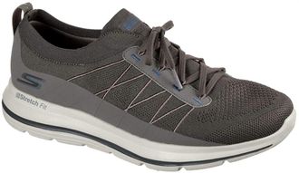 Skechers Mens Go Walk Stretch Fit-Adaptor Shoes In Taupe/blue