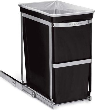 Simplehuman CW1124 cestino a scomparsa, pattumiera da cucina, pattumiera sottolavello scorrevole, telaio in acciaio resistente, 30 L