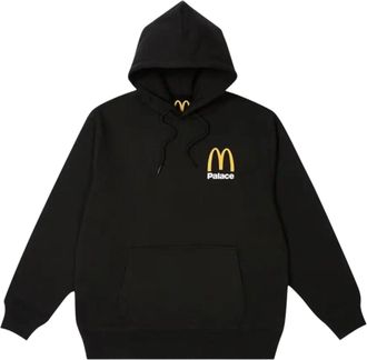 Palace x McDonalds Logo Hoodie Black P25CS173