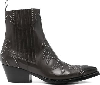 Sartore Stivali a punta con borchie - Grigio