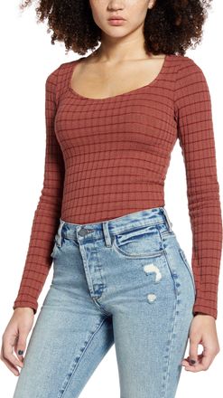 Bloomingdale's Womens Metallic Kimora Sweetheart Knit Top - Large