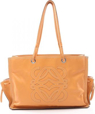 Loewe Brown Leather Handbag Tote Bag (Pre-Owned)