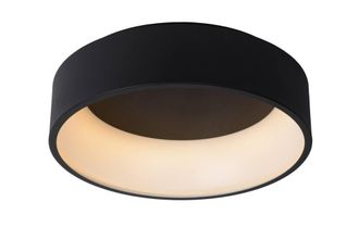 Lucide TALOWE Dimmable Stylish Indoor Decorative LED Flush Ceiling Light in Black