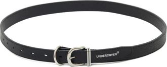 Undercover Cintura in pelle con fibbia - Nero
