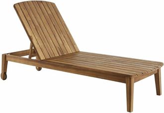 Miliboo Miliboo - Tumbona De Madera De Acacia Maciza Canopee