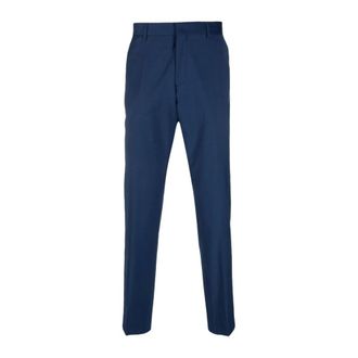 HUGO BOSS Heren, Broeken, Blauw, Maat: 3XL Wol