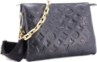 Louis Vuitton Coussin Bag Monogram Embossed Lambskin PM crossbody bag - Zwart