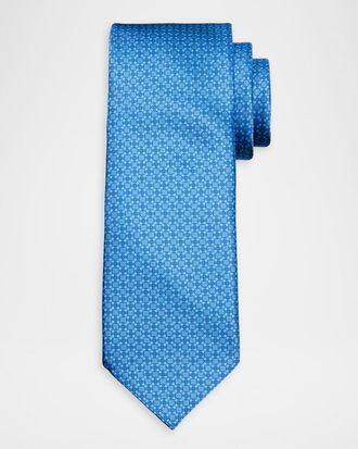 Stefano Ricci Men & apos;s Geometric Square Silk Tie